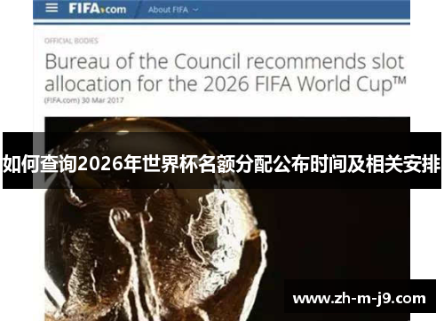 如何查询2026年世界杯名额分配公布时间及相关安排